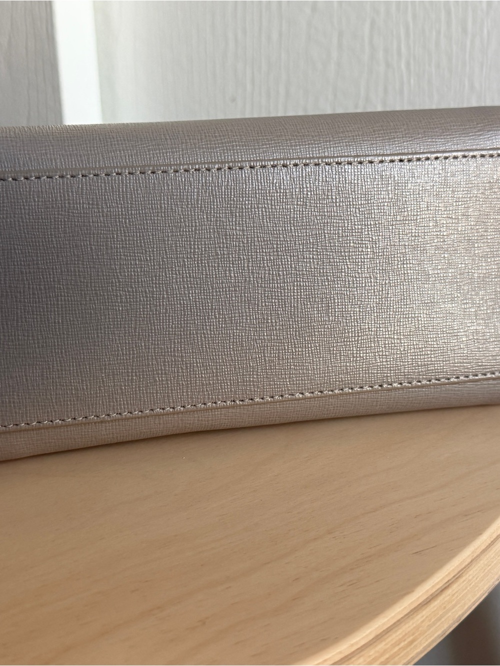 Furla Neutral Taupe Saffiano Leather Crossbody - Picture 8 of 11